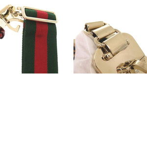 美品 グッチ アタッシェ 702823 スエード レッド系 ショルダーバッグ 1194【中古】GUCCI