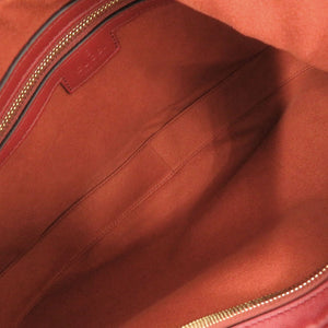 美品 グッチ アタッシェ 702823 スエード レッド系 ショルダーバッグ 1194【中古】GUCCI