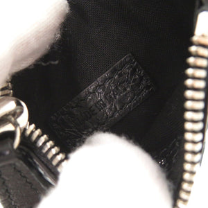 新品同様 バレンシアガ ル カゴール グラフィティ 776769 レザー ブラック ブルー系 コインケース 1206【中古】BALENCIAGA