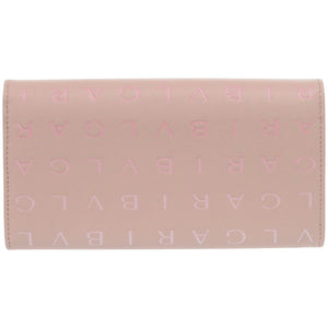 新品同様 ブルガリ レザー ピンク 長財布 1209【中古】BVLGARI