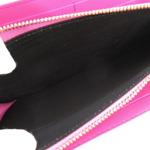 新品同様 ブルガリ レザー ピンク 長財布 1209【中古】BVLGARI