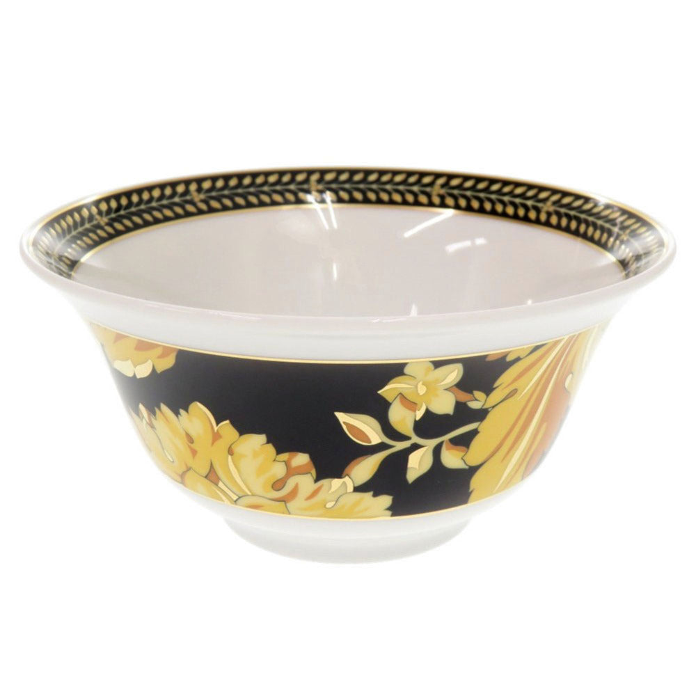 未使用品 ヴェルサーチ Asia Vanity 陶器 ホワイト ブラック 茶碗 食器 1215【中古】VERSACE