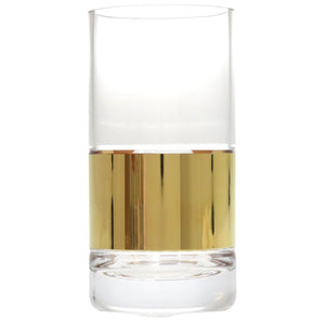 未使用 ヴェルサーチ Medusa Madness Gold Longdrink large ガラス クリア グラス 1222【中古】VERSACE