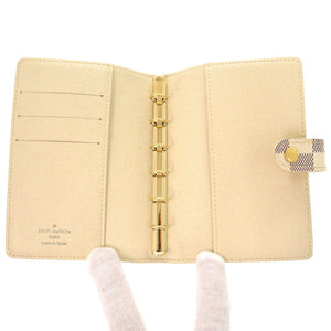 美品 ルイ ヴィトン アジェンダPM ダミエ アズール R20706 手帳カバー 白 LV 1225 【中古】 LOUIS VUITTON