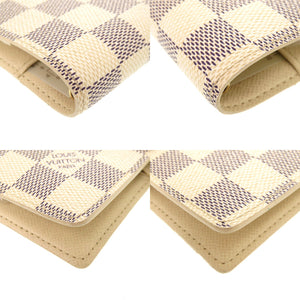 美品 ルイ ヴィトン アジェンダPM ダミエ アズール R20706 手帳カバー 白 LV 1225 【中古】 LOUIS VUITTON