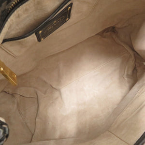 プラダ マドラス BR4801 レザー ブラウン ブラック ワンショルダーバッグ ハンドバッグ 1229【中古】PRADA