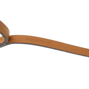 未使用 エルメス オランナノ ヴォーエプソン ゴールド ナチュラルサブレ ブラック バッグチャーム 茶 1231 【中古】 HERMES