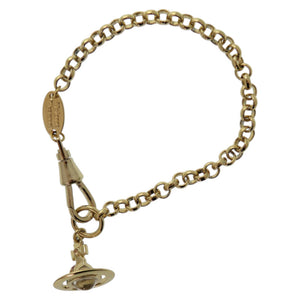 未使用品 ヴィヴィアンウエストウッド プチオーブ B670362 メタル ゴールド ブレスレット 1236【中古】Vivienne Westwood