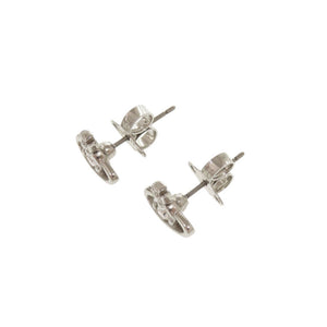 新品同様 ヴィヴィアンウエストウッド NANO SOLITAIRE ナノ ソリティア オーブ ピアス 真鍮 ラインストーン シルバー ピアス 1236【中古】Vivienne Westwood