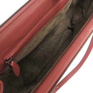 美品 ボッテガヴェネタ イントレチャート レザー ボルドー ハンドバッグ 赤 ショルダーバッグ 1250【中古】BOTTEGAVENETA