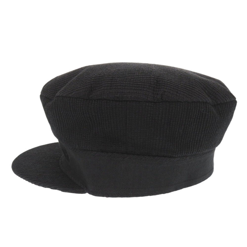美品 クリスチャンディオール サイズ57 コットン ブラック キャスケット 帽子 黒 1255【中古】Christian Dior