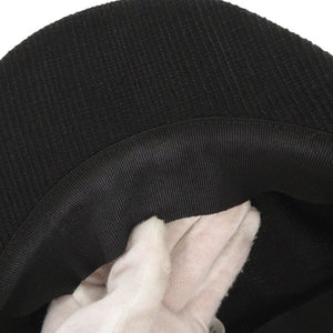 美品 クリスチャンディオール サイズ57 コットン ブラック キャスケット 帽子 黒 1255【中古】Christian Dior