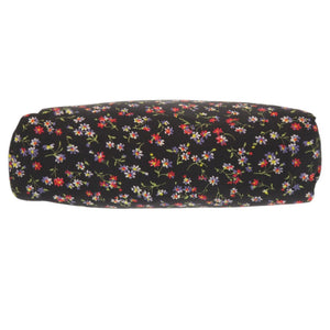 新品同様 ミュウミュウ 花柄 ナイロン ブラック ポーチ 化粧ポーチ 1261【中古】MIUMIU