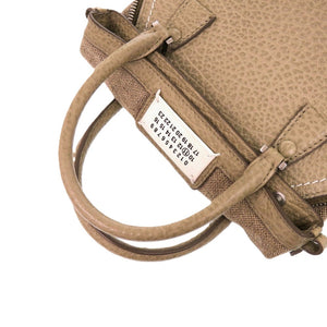 美品 メゾン マルジェラ 5AC マイクロ 2WAY レザー カーキ 1266 ショルダーバッグ【中古】Maison Margiela