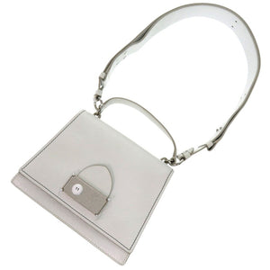 美品 メゾン マルジェラ 2WAY S56WG0174 P4087 レザー ホワイト シルバー金具 白 ハンドバッグ 1279【中古】Maison Margiela