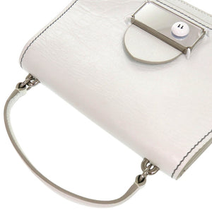 美品 メゾン マルジェラ 2WAY S56WG0174 P4087 レザー ホワイト シルバー金具 白 ハンドバッグ 1279【中古】Maison Margiela
