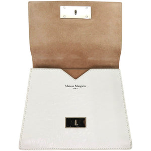 美品 メゾン マルジェラ 2WAY S56WG0174 P4087 レザー ホワイト シルバー金具 白 ハンドバッグ 1279【中古】Maison Margiela