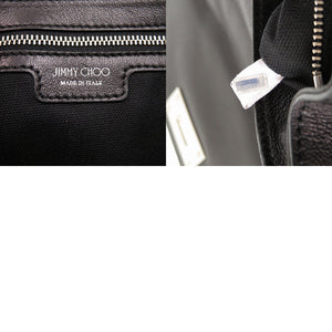 新品同様 ジミーチュウ ヘリア スター クラッチバッグ レザー ブラック 1280 黒 チェーンショルダークラッチバッグ【中古】JIMMY CHOO