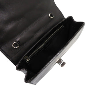 新品同様 ジミーチュウ ヘリア スター クラッチバッグ レザー ブラック 1280 黒 チェーンショルダークラッチバッグ【中古】JIMMY CHOO