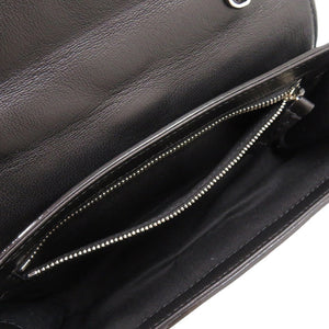 新品同様 ジミーチュウ ヘリア スター クラッチバッグ レザー ブラック 1280 黒 チェーンショルダークラッチバッグ【中古】JIMMY CHOO