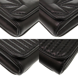 新品同様 ジミーチュウ ヘリア スター クラッチバッグ レザー ブラック 1280 黒 チェーンショルダークラッチバッグ【中古】JIMMY CHOO