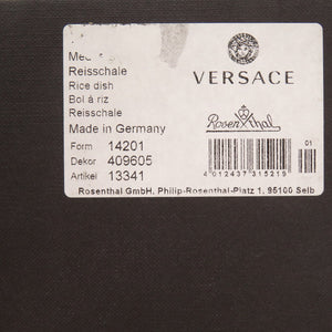 未使用品 ヴェルサーチ Medusa 陶器 ホワイト レッド 茶碗 食器 1283【中古】VERSACE