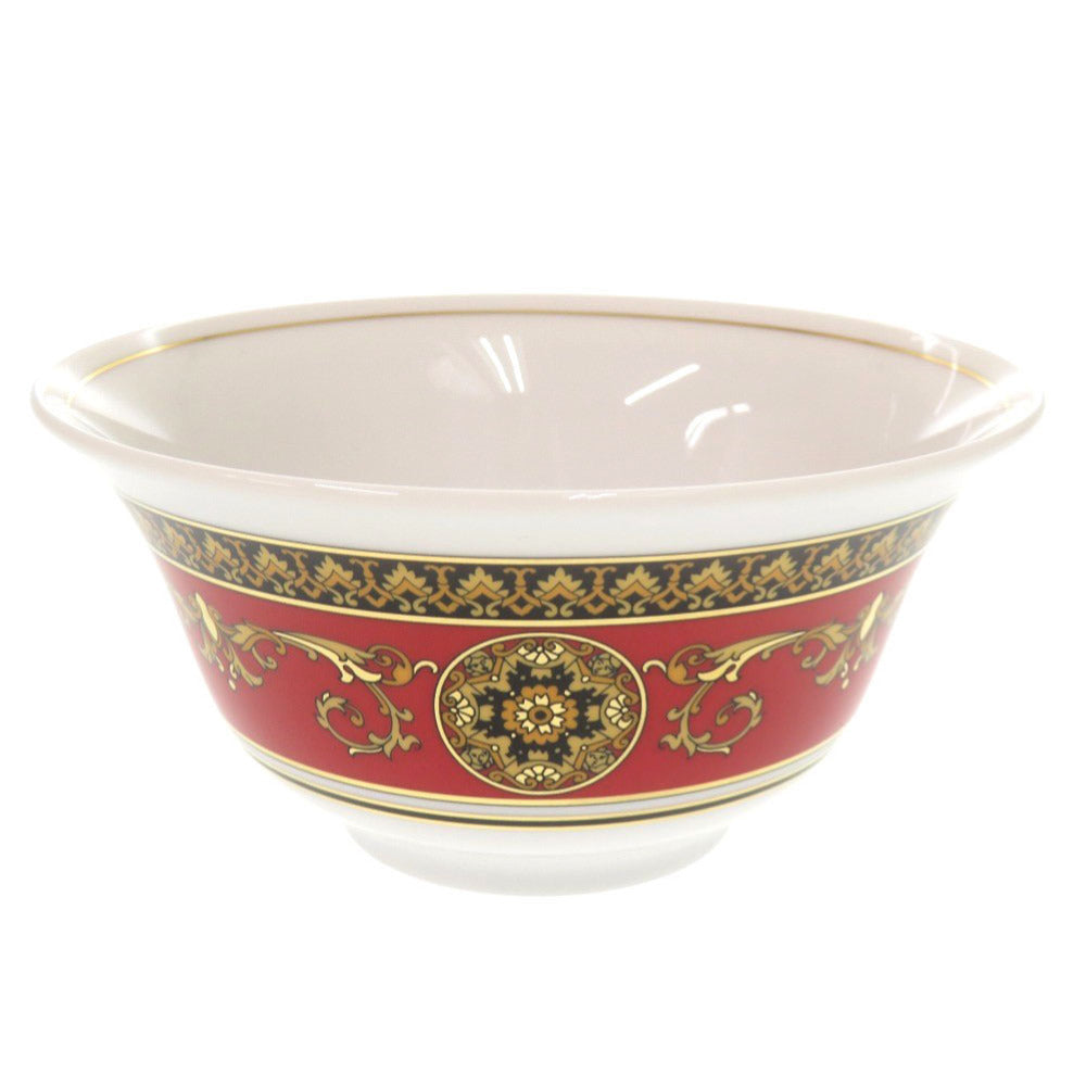 未使用品 ヴェルサーチ Medusa 陶器 ホワイト レッド 茶碗 食器 1285【中古】VERSACE