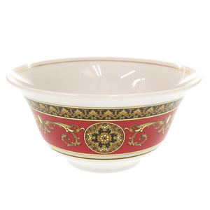 未使用品 ヴェルサーチ Medusa 陶器 ホワイト レッド 茶碗 食器 1286【中古】VERSACE