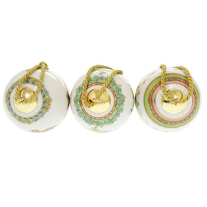 未使用品 ヴェルサーチ オーナメント 3点セット 磁器 マルチカラー 雑貨 1290【中古】VERSACE