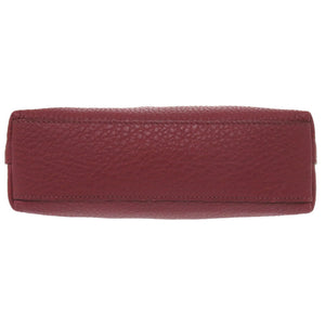 美品 プラダ レザー ボルドー ゴールド金具 ポーチ バッグ 1302 【中古】 PRADA