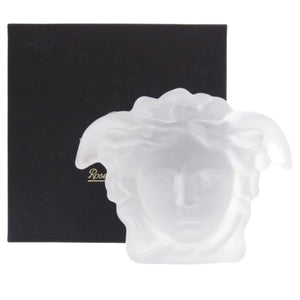 未使用 ヴェルサーチ Medusa Lumiere ペーパーウェイト オブジェ ガラス 1305【中古】VERSACE
