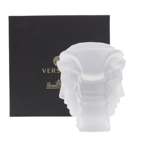 未使用 ヴェルサーチ Medusa Lumiere ペーパーウェイト オブジェ ガラス 1305【中古】VERSACE