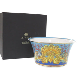 未使用 ヴェルサーチ サラダボウル Ikarus Les Tresors de la Mer サンゴ 巻貝 ポーセリン 磁器 マルチカラー 食器 1310【中古】VERSACE