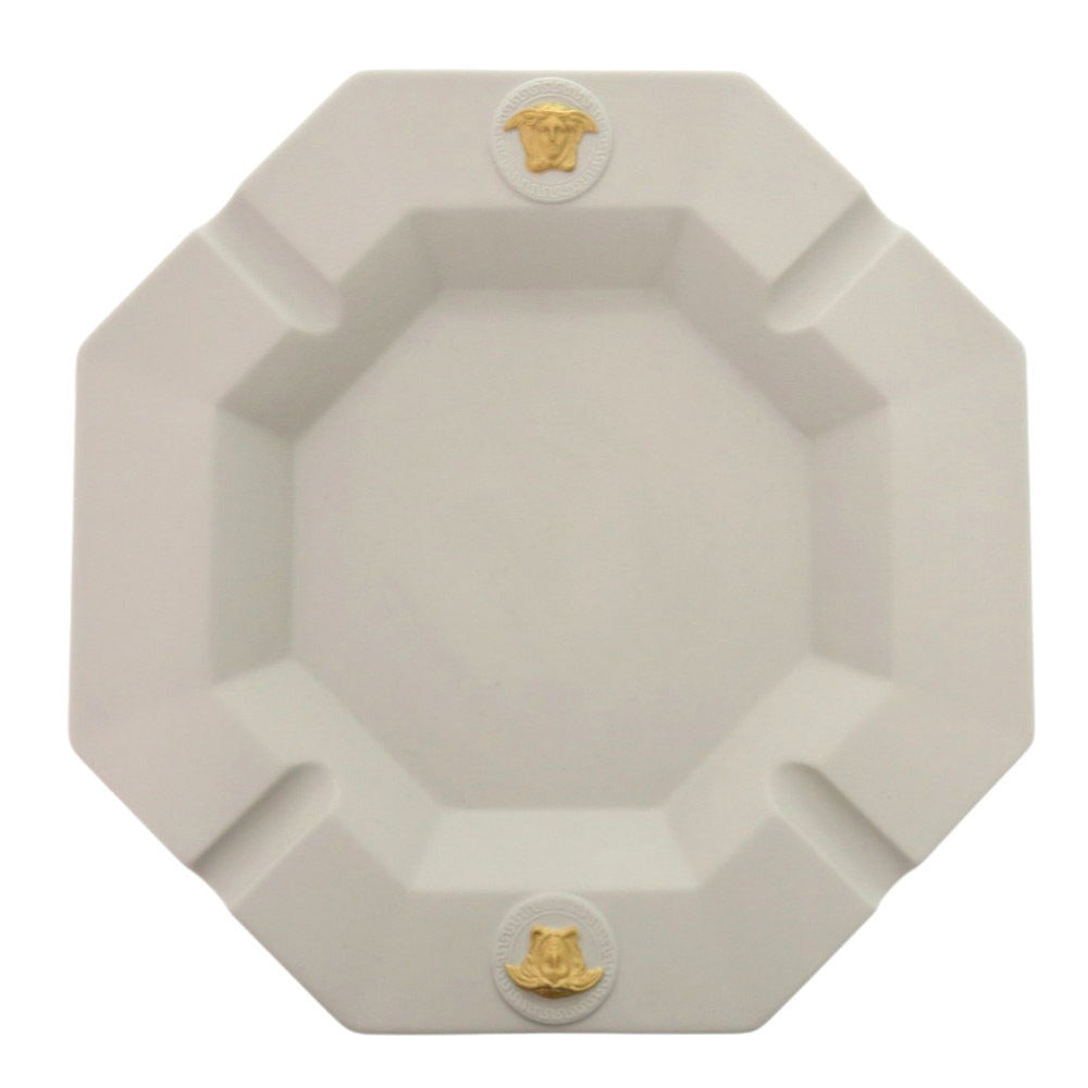 未使用 ヴェルサーチ Gorgona Pop プレートポーセリン 磁器 ライトグレー 食器 1313【中古】VERSACE