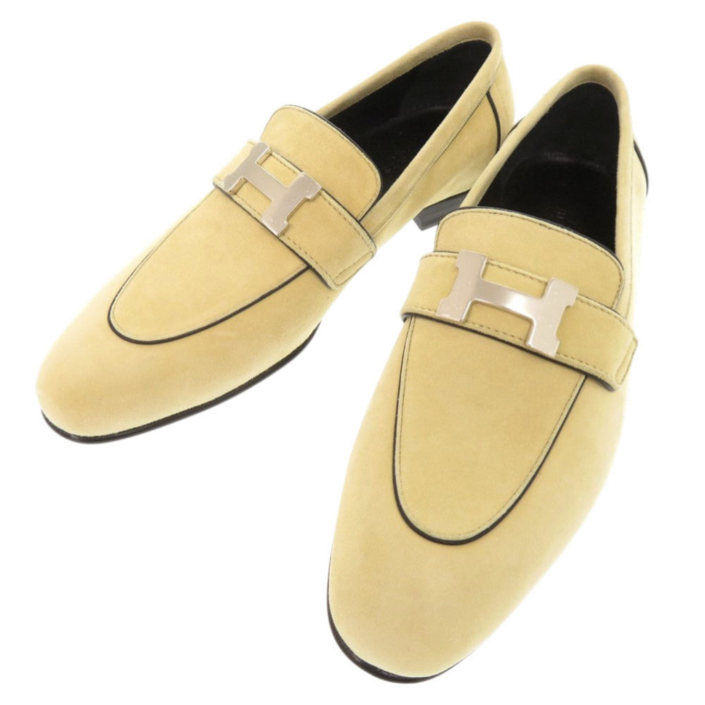 未使用品 エルメス モカシン パリ コンスタンス サイズ36 スエード ベージュ系 ローファー 1315【中古】HERMES