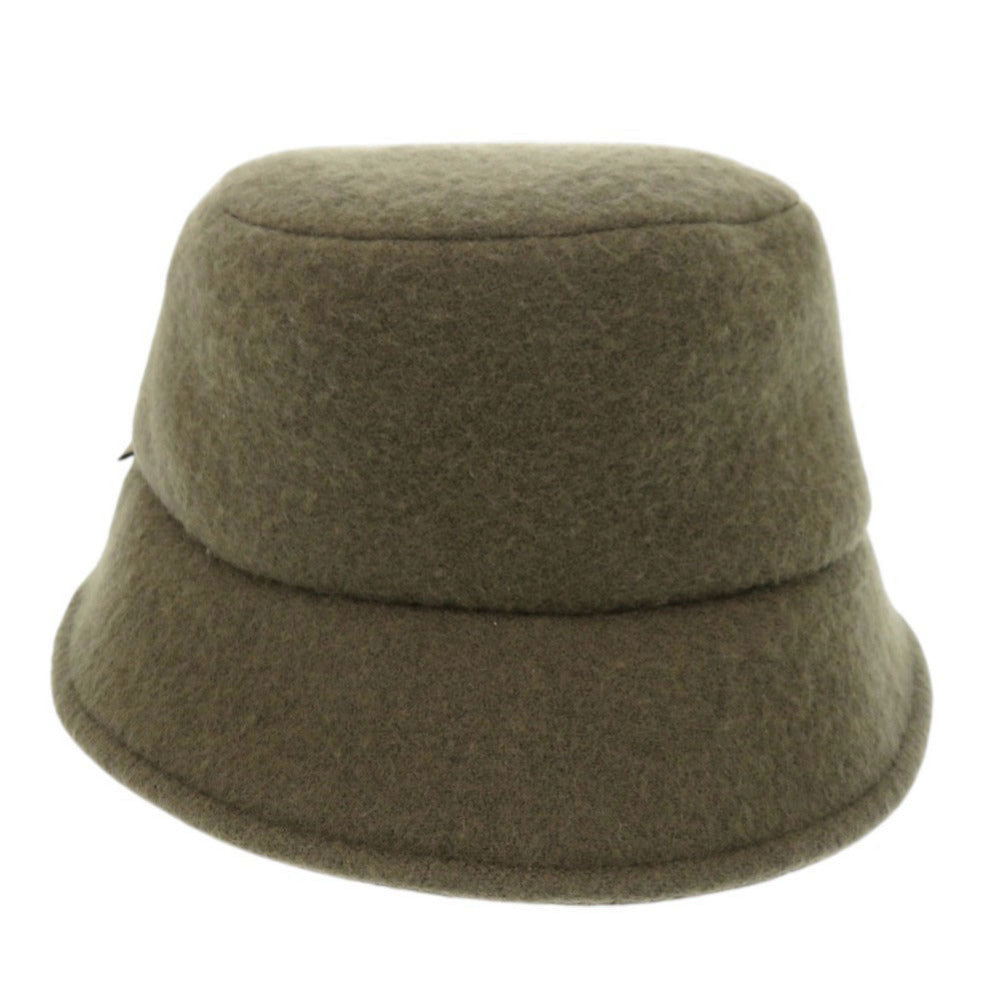 美品 フェンディ FXQ901 サイズS ウール カーキ バケットハット 帽子 1332【中古】FENDI