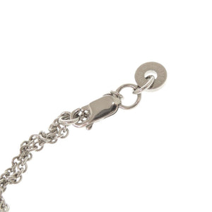 未使用品 エルメス コルH メタル レザー シルバー グレー ネックレス ペンダント 1333【中古】HERMES