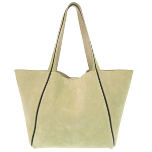 美品 ブルネロクチネリ スエード グリーン トートバッグ 緑 1340【中古】Brunello Cucinelli