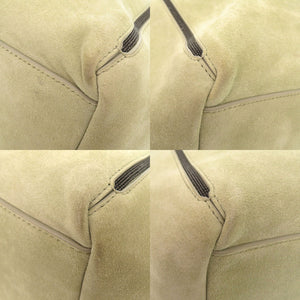 美品 ブルネロクチネリ スエード グリーン トートバッグ 緑 1340【中古】Brunello Cucinelli