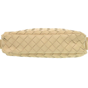 新品同様 ボッテガヴェネタ イントレチャート レザー ベージュ ショルダーバッグ 1343【中古】BOTTEGAVENETA