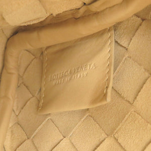 新品同様 ボッテガヴェネタ イントレチャート レザー ベージュ ショルダーバッグ 1343【中古】BOTTEGAVENETA