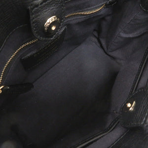 バーバリー バナー レオパード ノバチェック 3990689 ハラコ レザー ブラウン 2way ハンドバッグ 1345【中古】BURBERRY