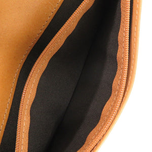 未使用 ロカド イタリア馬革 ブラウン 長財布 茶 1350【中古】ROCADO