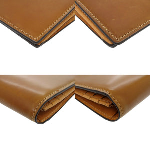 未使用 ロカド イタリア馬革 ブラウン 長財布 茶 1350【中古】ROCADO