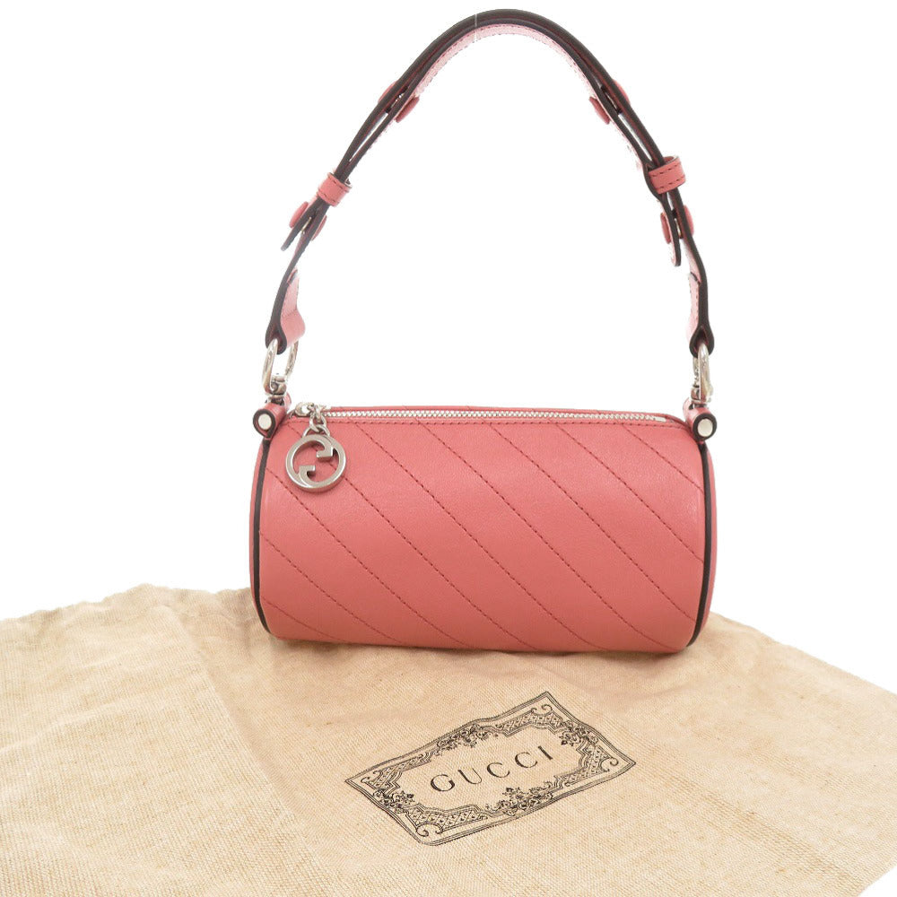 未使用品 グッチ ブロンディ 760170 レザー ピンク ワンショルダー ショルダーバッグ 1369【中古】GUCCI