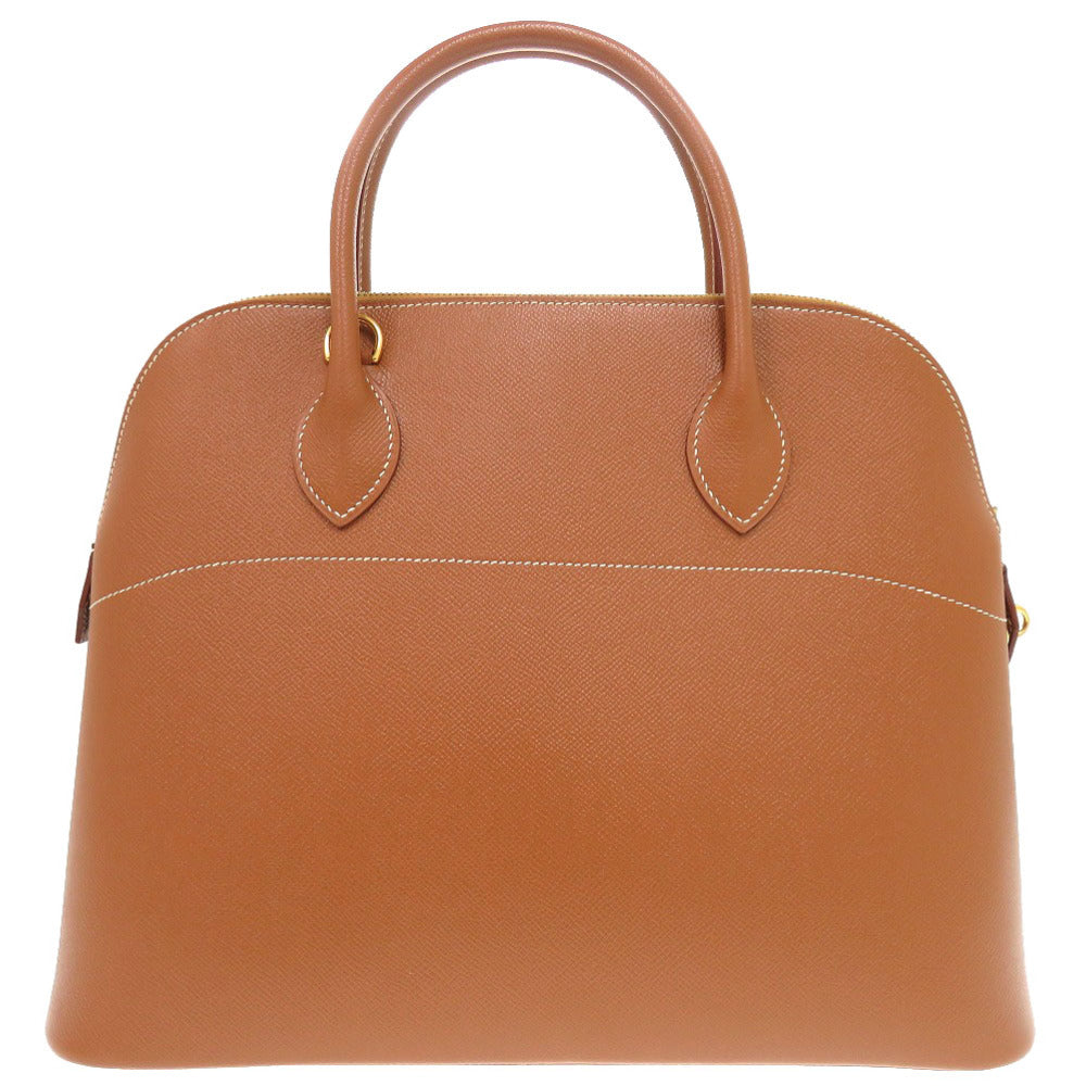 美品 エルメス ボリード35 クシュベル ゴールド ゴールド金具 □F刻印 ハンドバッグ 茶 1370 【中古】 HERMES