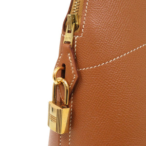 美品 エルメス ボリード35 クシュベル ゴールド ゴールド金具 □F刻印 ハンドバッグ 茶 1370 【中古】 HERMES