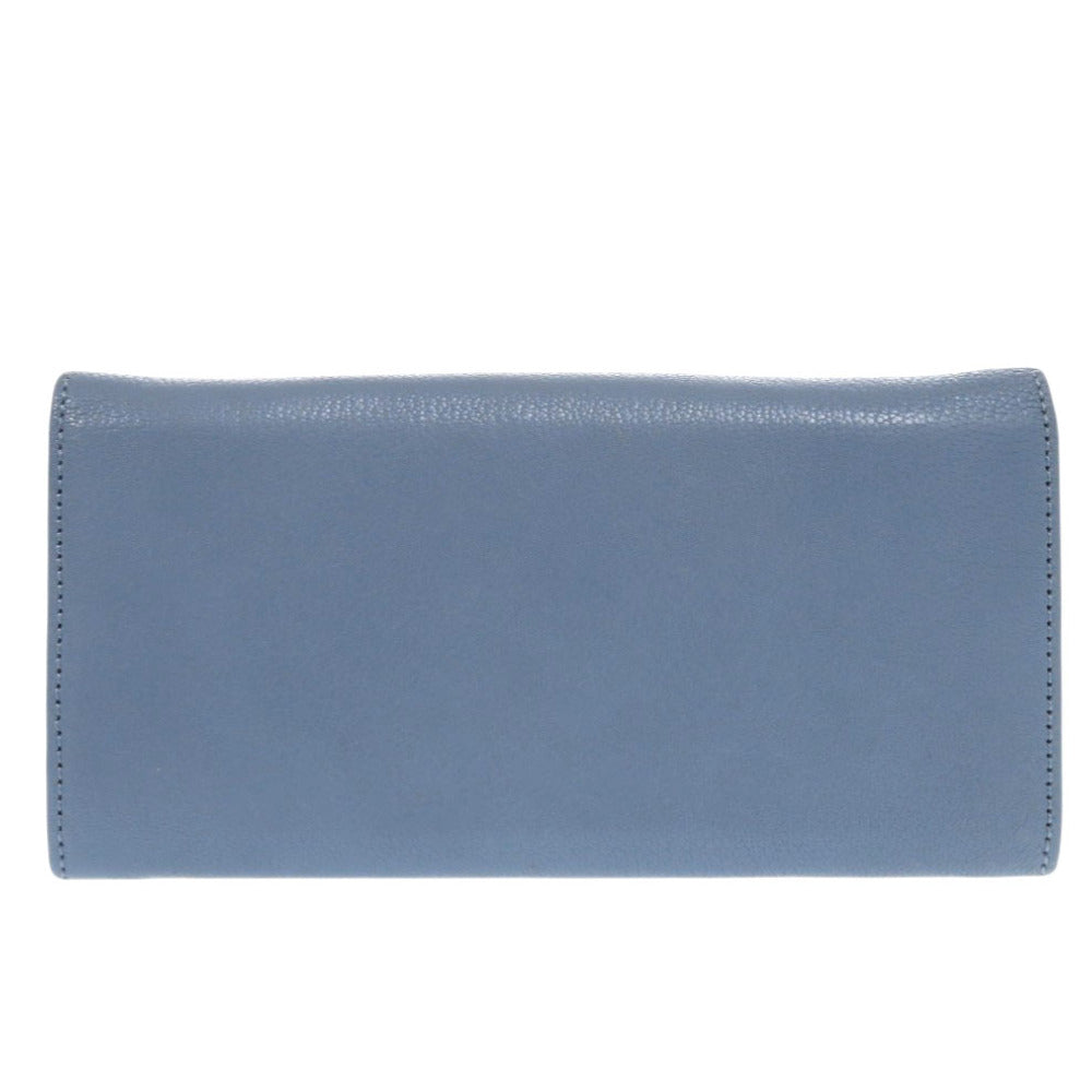 美品 バリー レザー ブルー 長財布 青 1407【中古】BALLY