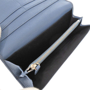 美品 バリー レザー ブルー 長財布 青 1407【中古】BALLY