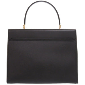 美品 サルヴァトーレフェラガモ 2WAY ガンチーニ DY-21 8791 レザー ブラック ハンドバッグ 黒 1410【中古】Salvatore Ferragamo